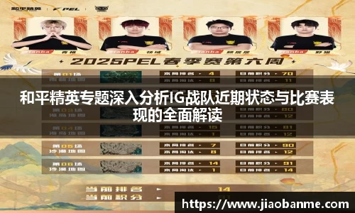 和平精英专题深入分析IG战队近期状态与比赛表现的全面解读