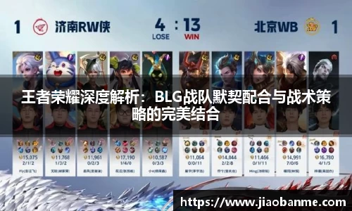 王者荣耀深度解析：BLG战队默契配合与战术策略的完美结合