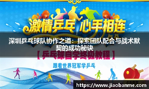 深圳乒乓球队协作之道：探索团队配合与战术默契的成功秘诀